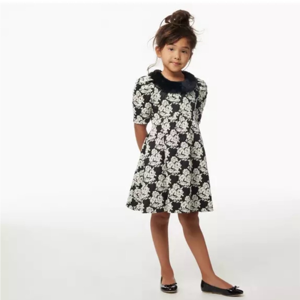 Elegant Black and White Kids Dress